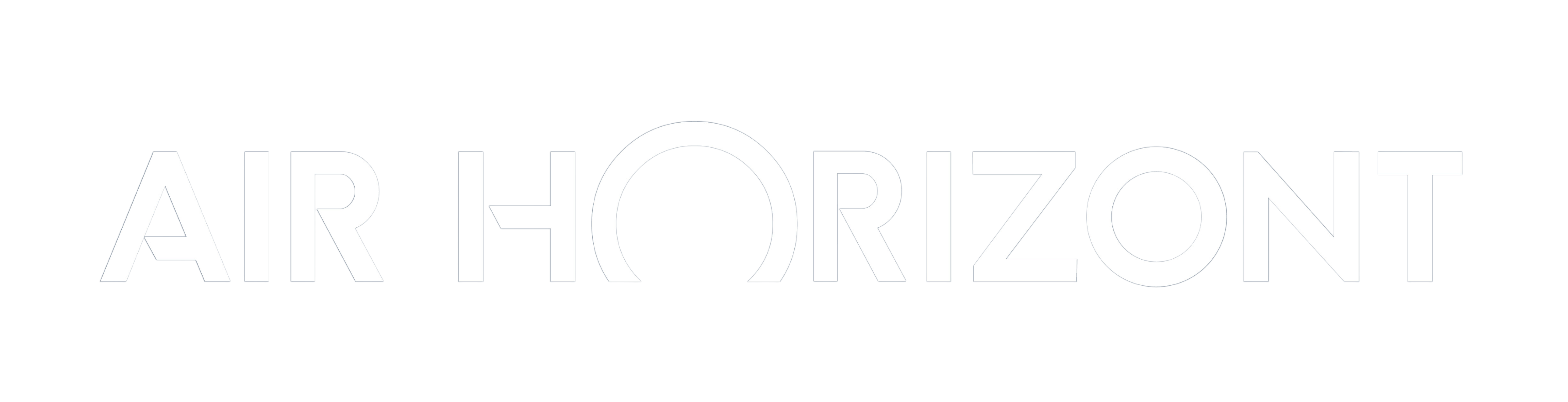 Logotipo negativo de Air Horizont